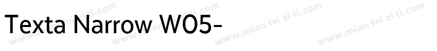 Texta Narrow W05字体转换
